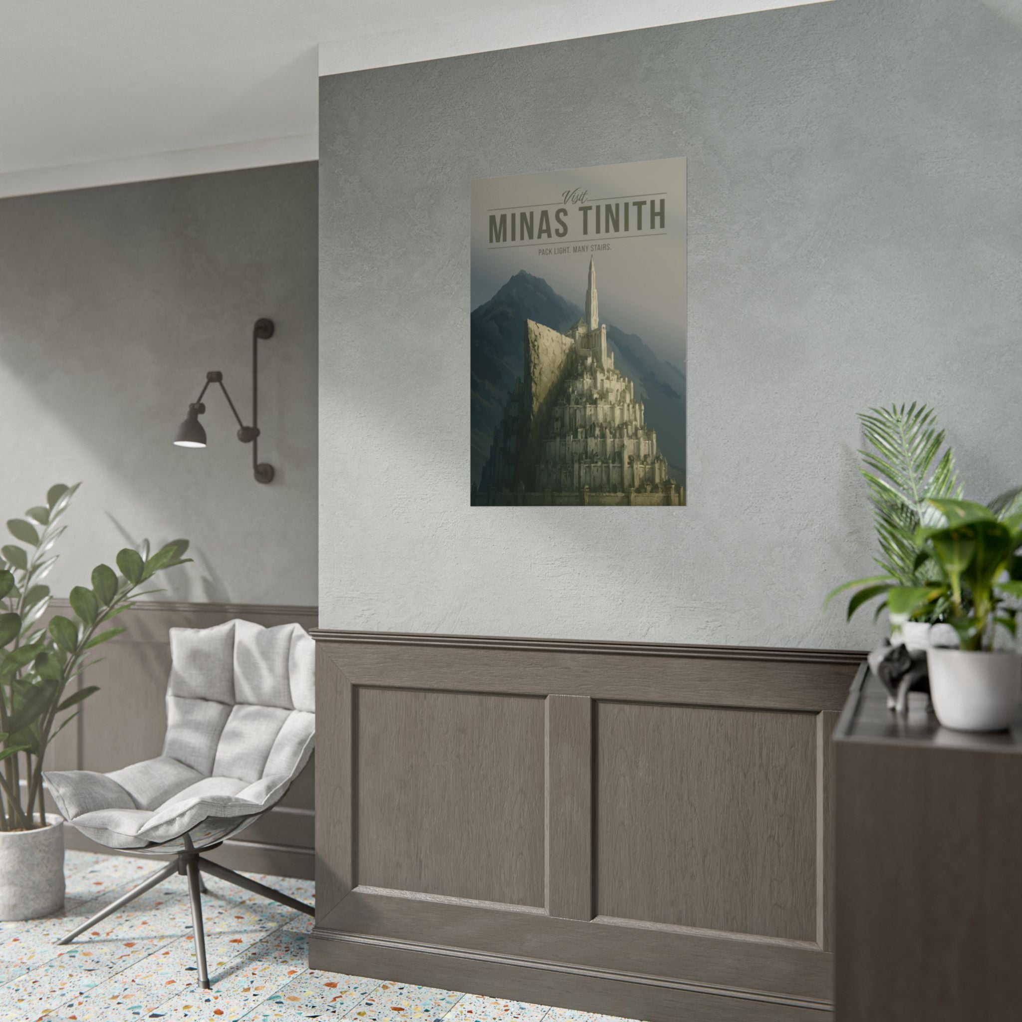 Minas Tirith Travel Poster