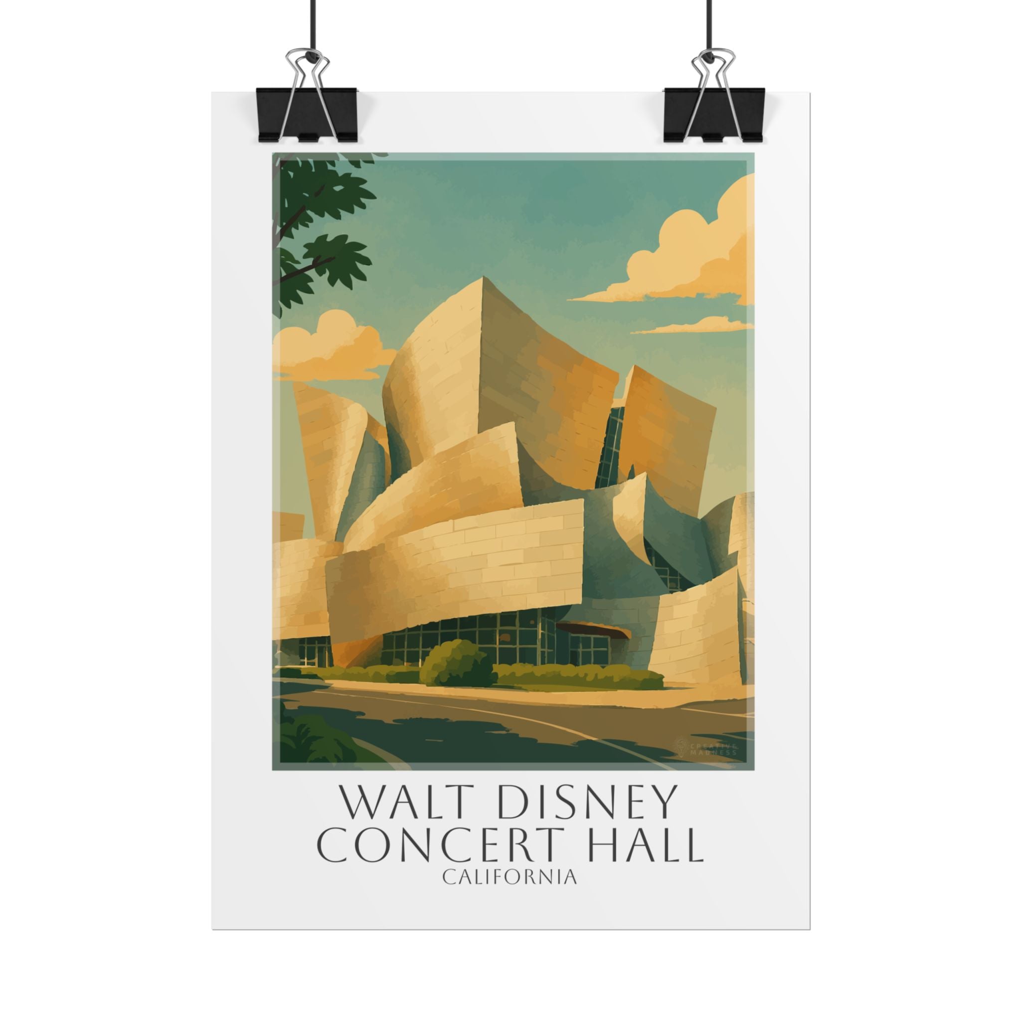 Walt Disney Concert Hall Travel Poster
