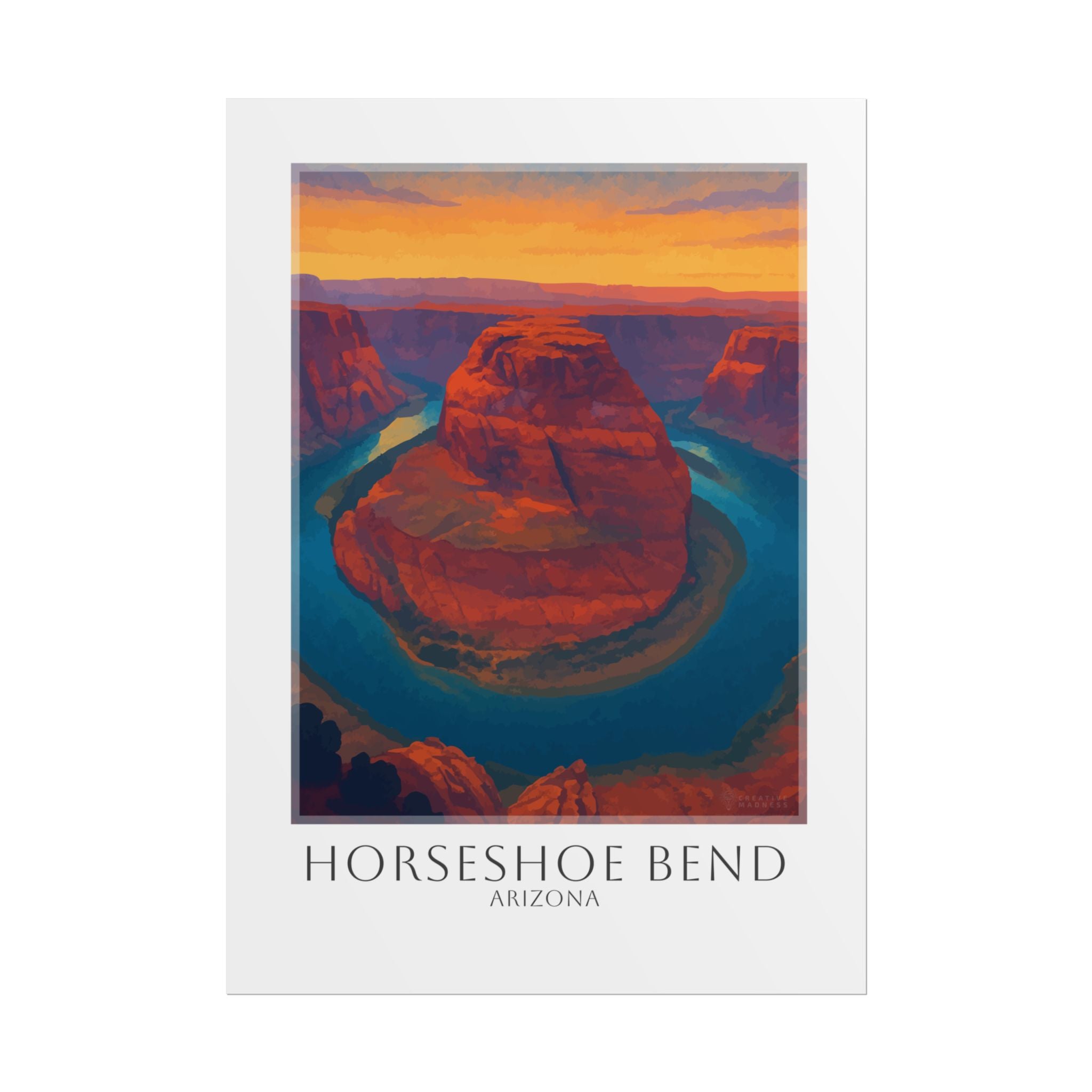 Horseshoe Bend Travel Poster