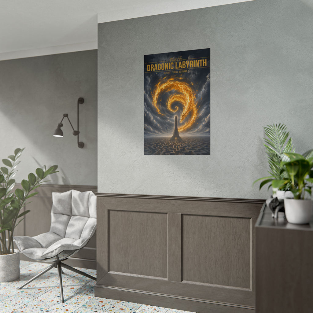 Dragonic Labyrinth Travel Poster