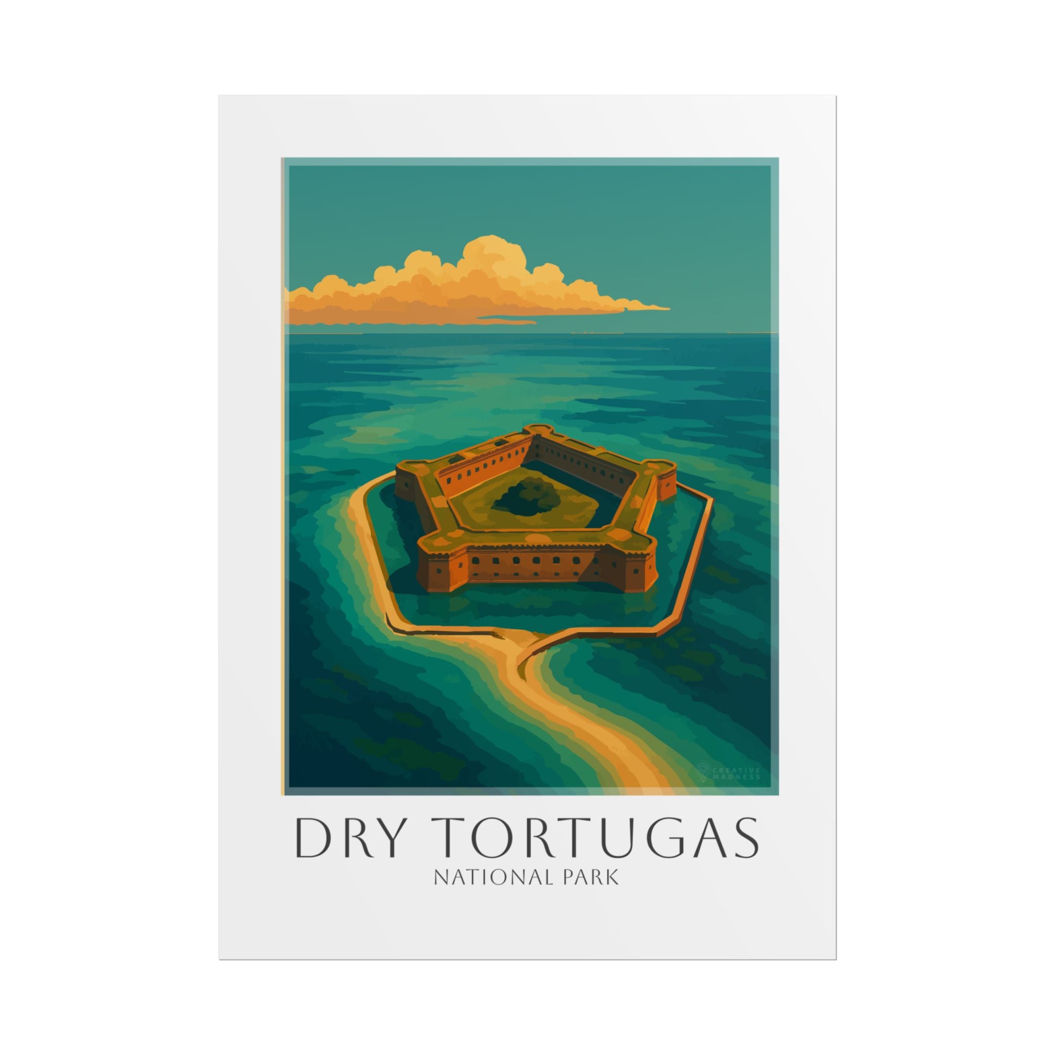 DRY TORTUGAS * Travel Poster * National Park Wall Art