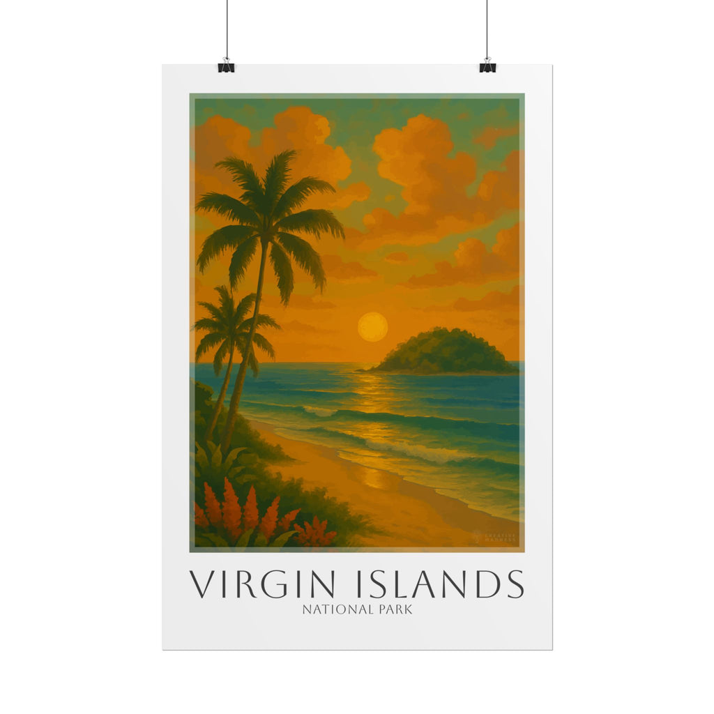 VIRGIN ISLANDS * Travel Poster * National Park Wall Art