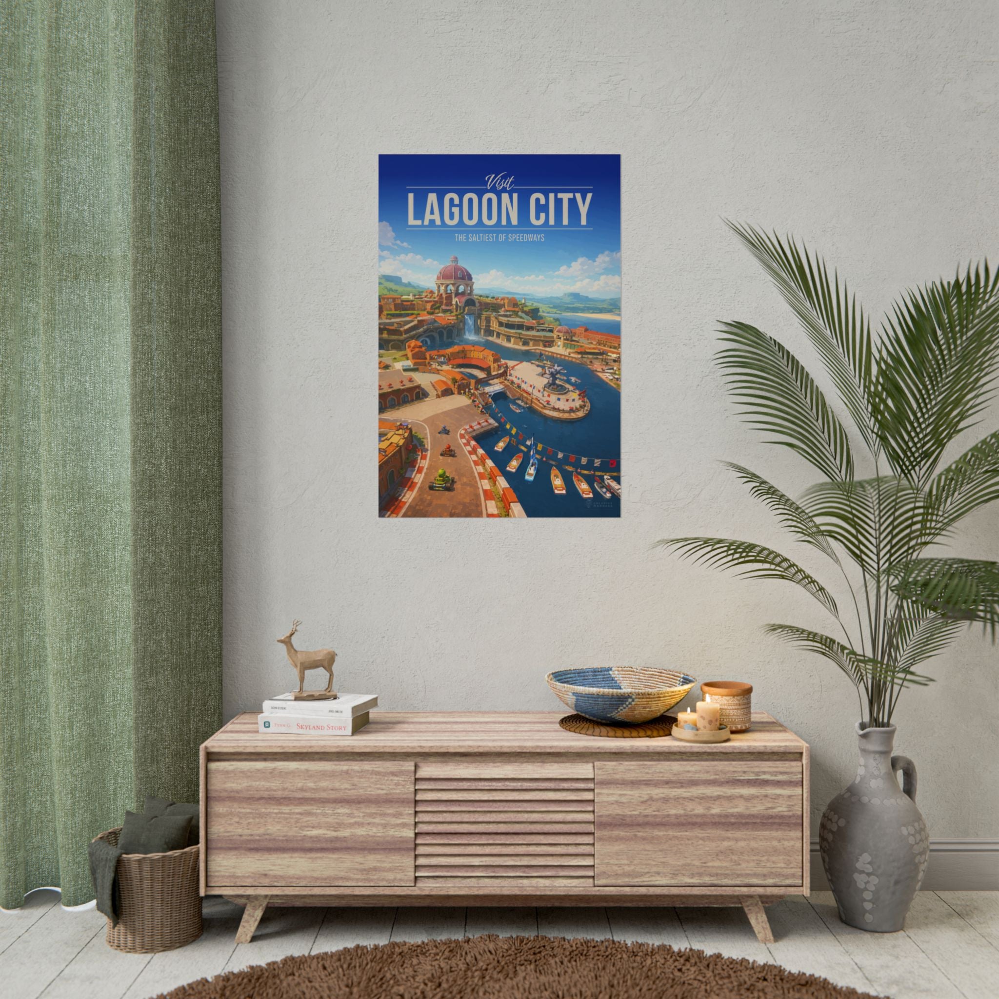 Lagoon City Travel Poster