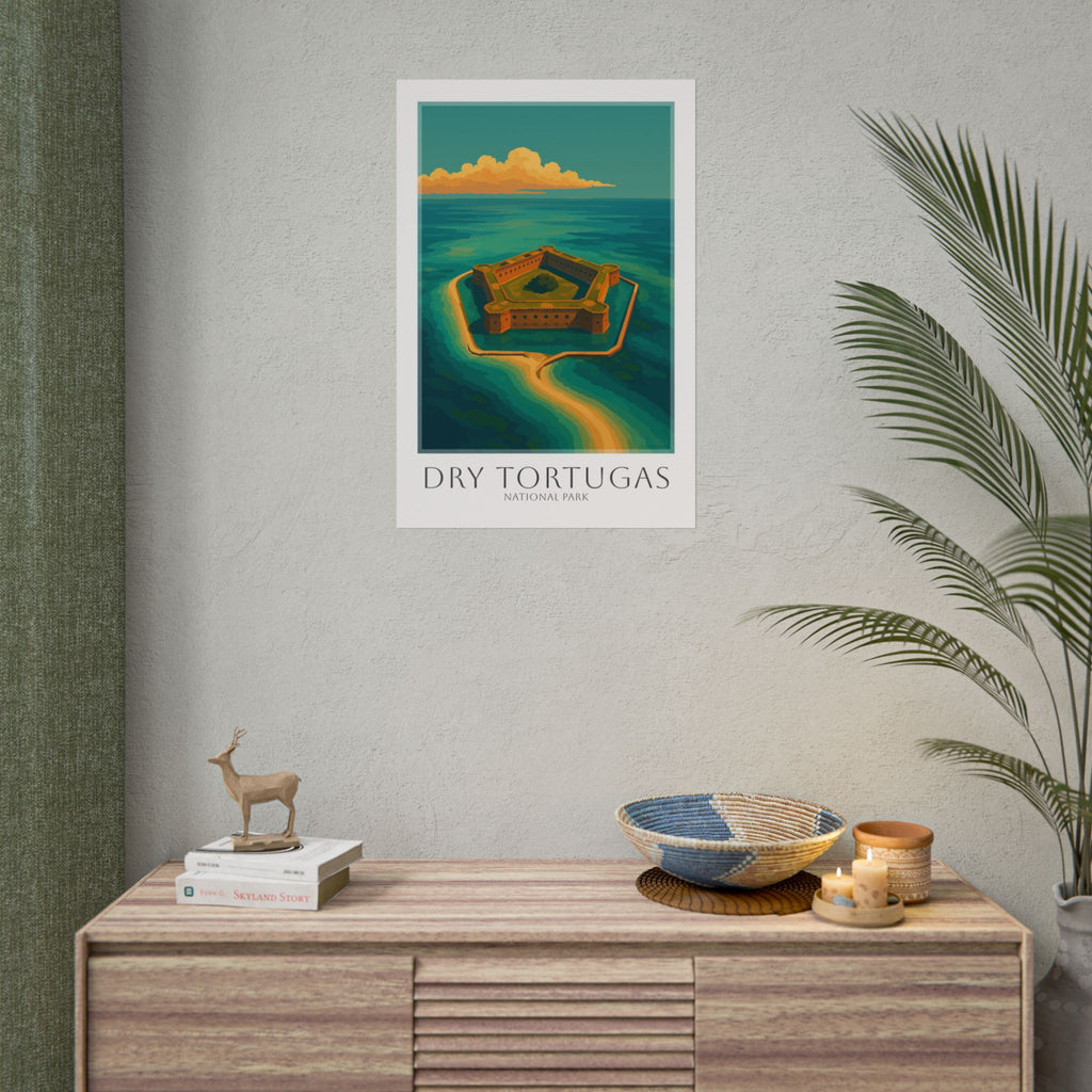 DRY TORTUGAS * Travel Poster * National Park Wall Art