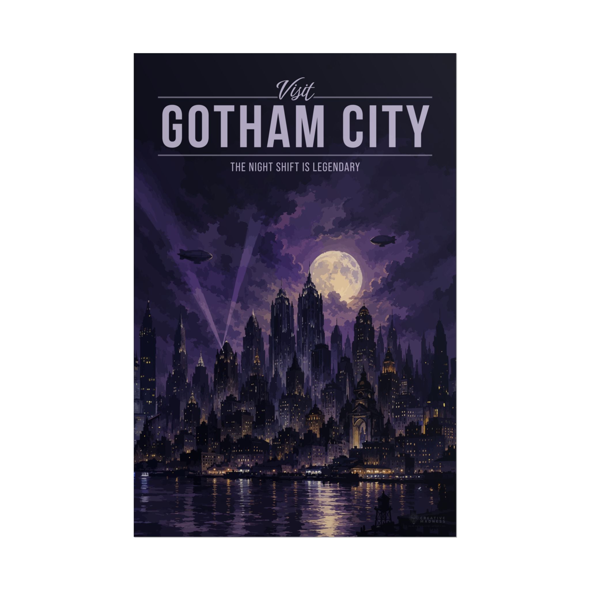 Gotham City Travel Poster