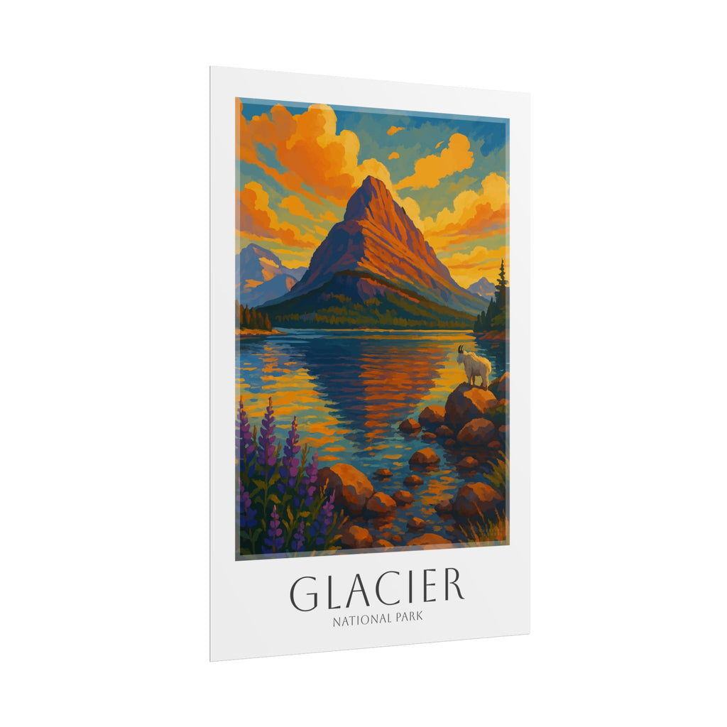 GLACIER  * Travel Poster * National Park Wall Art