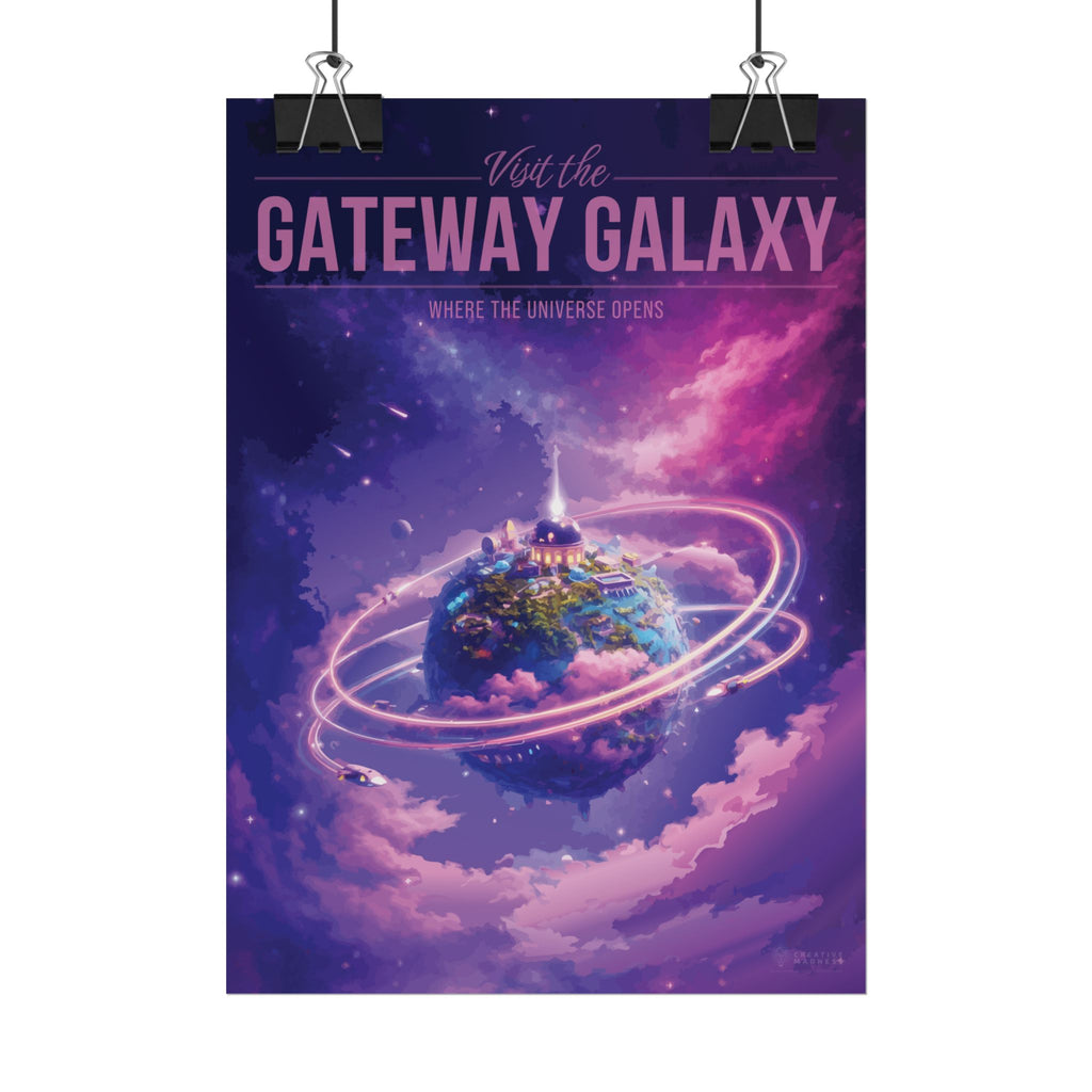 Gateway Galaxy Travel Poster