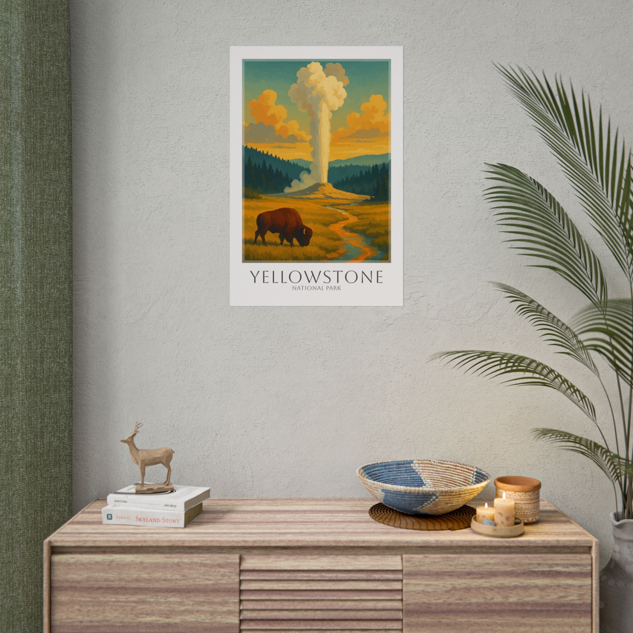 YELLOWSTONE  * Travel Poster * National Park Wall Art