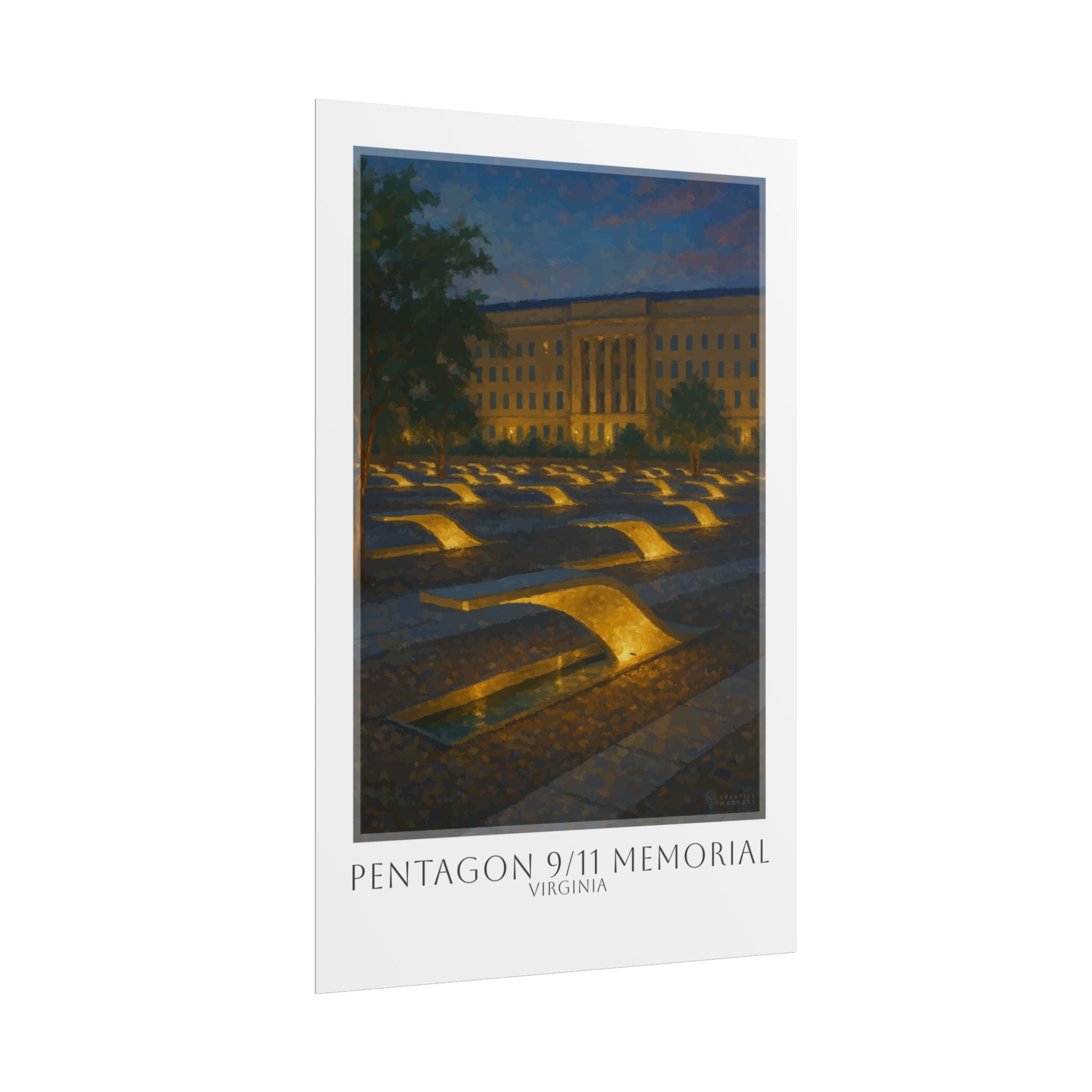 Pentagon 9-11 Memorial Travel Poster