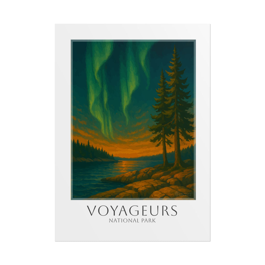 VOYAGEURS  * Travel Poster * National Park Wall Art
