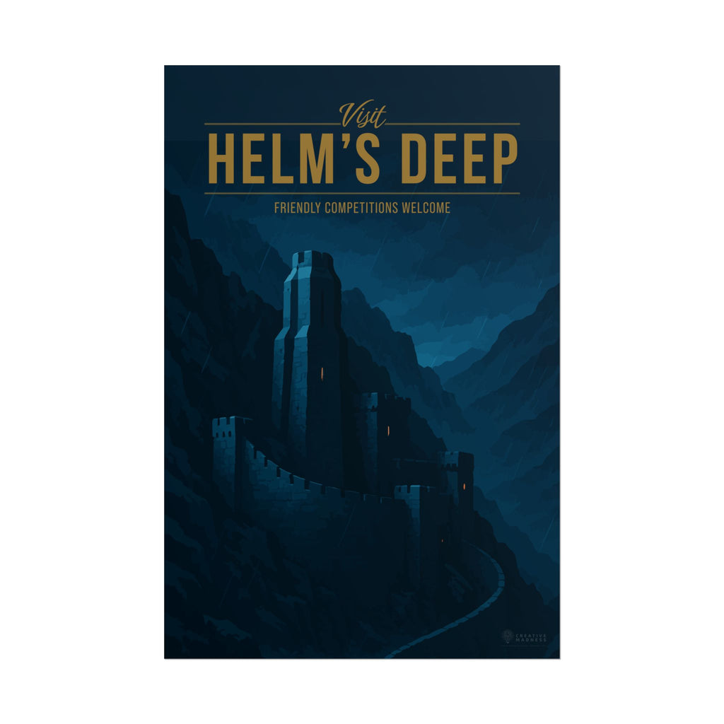 Helm's Deep Travel Poster