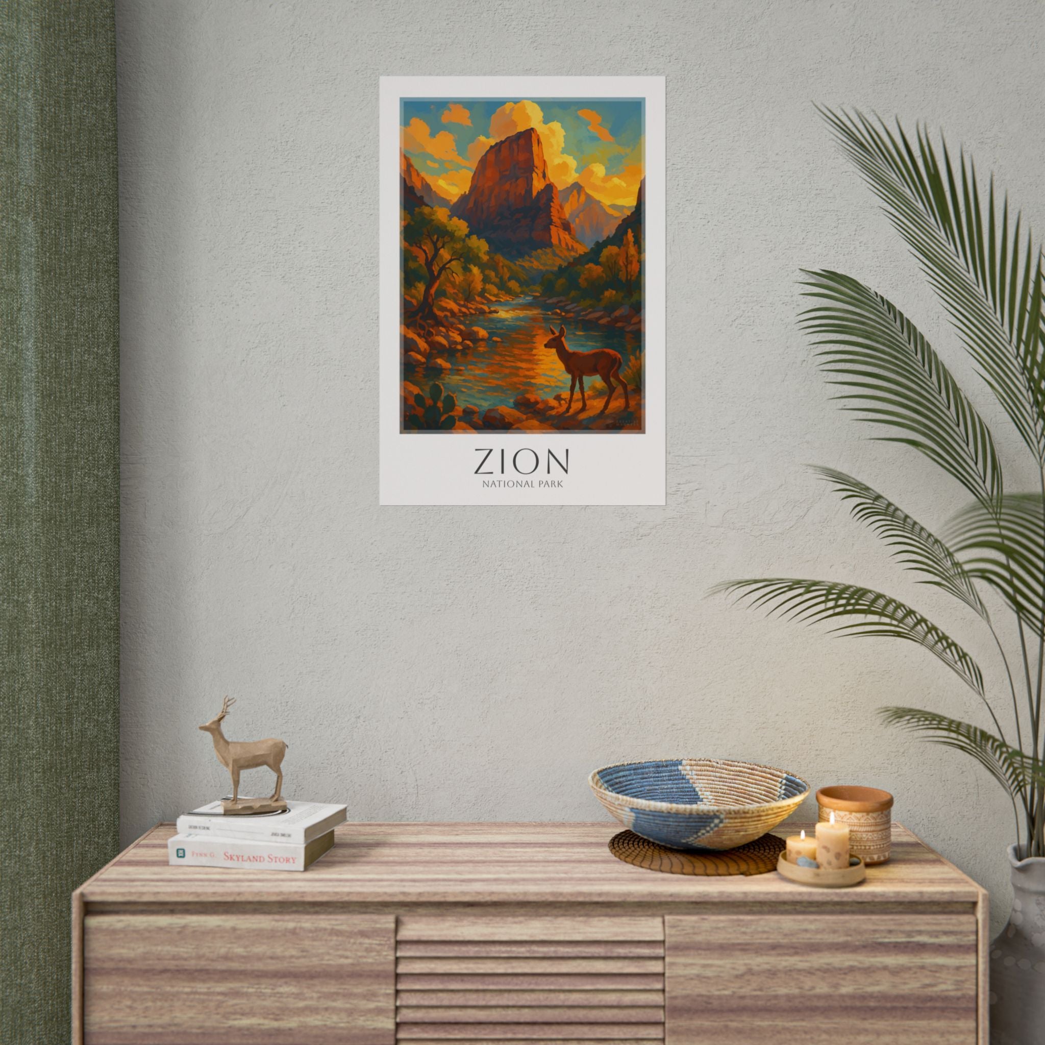 ZION  * Travel Poster * National Park Wall Art