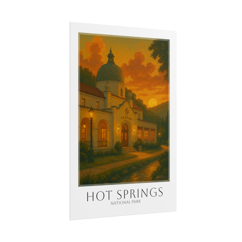 HOT SPRINGS  * Travel Poster * National Park Wall Art