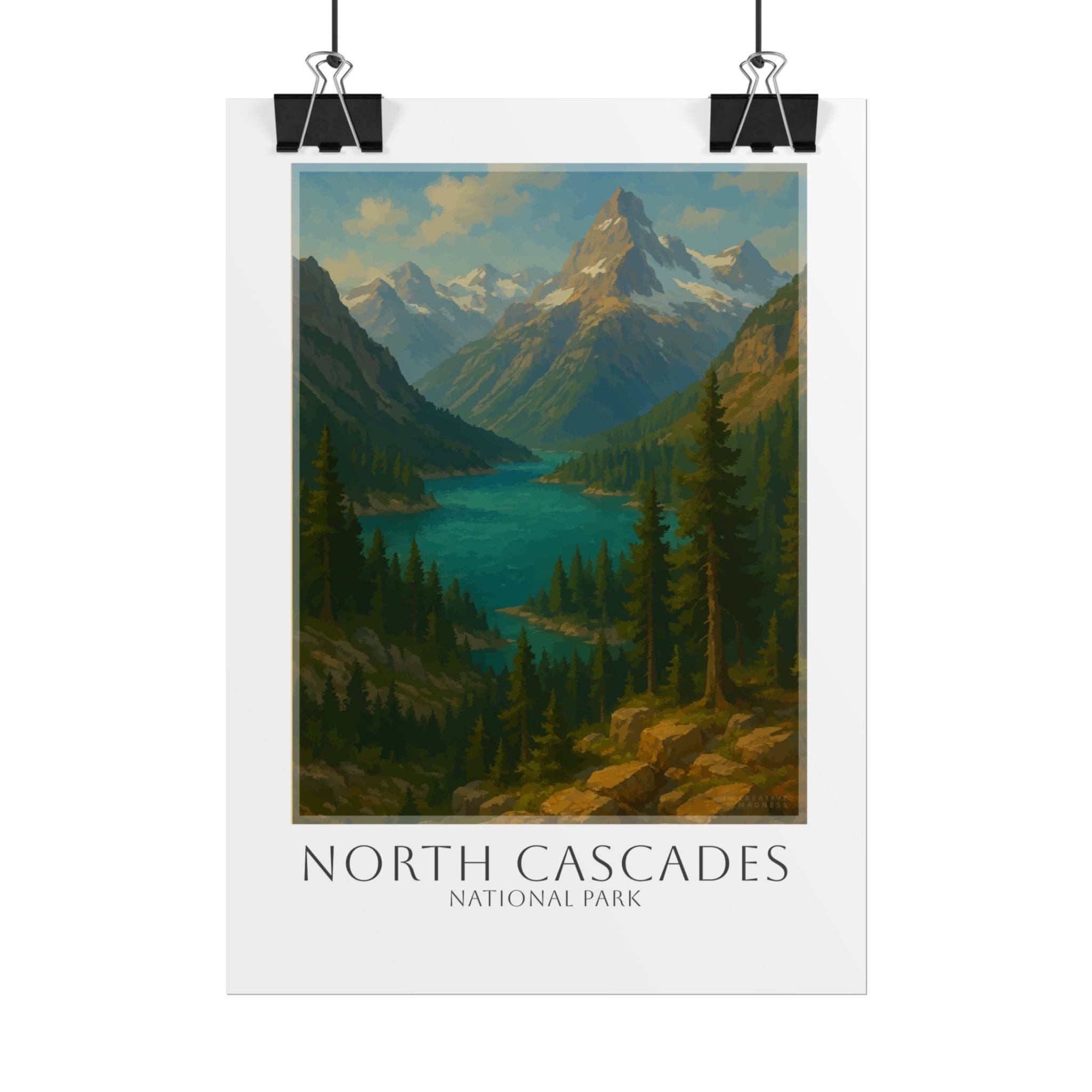 NORTH CASCADES * Travel Poster * National Park Wall Art