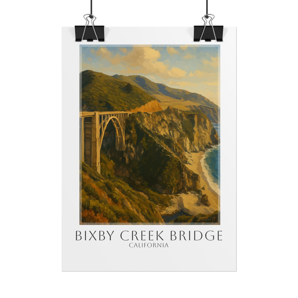 Bixby Creek Bridge Travel Poster