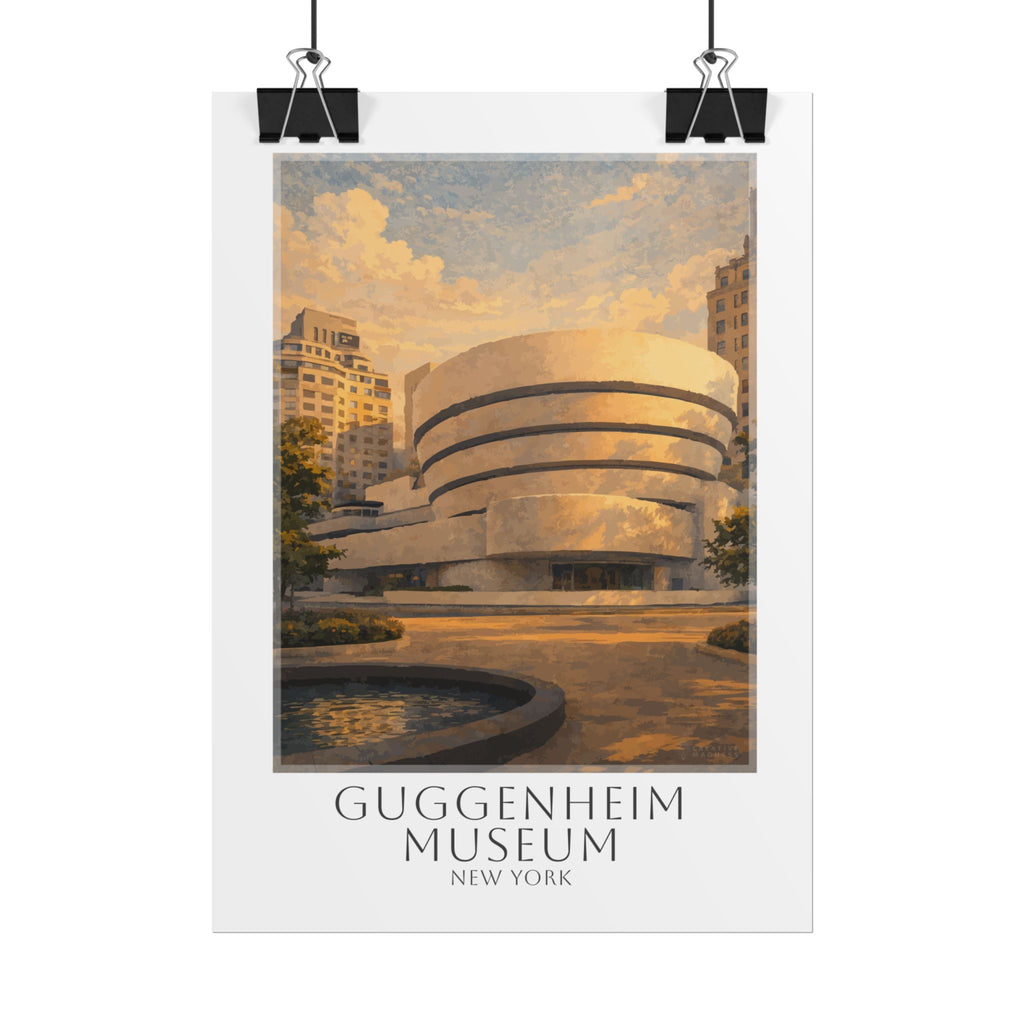 Guggenhiem Museum Travel Poster