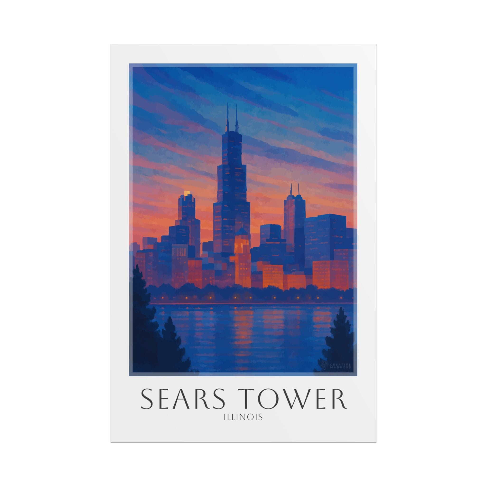 Sears Tower Travel Poster