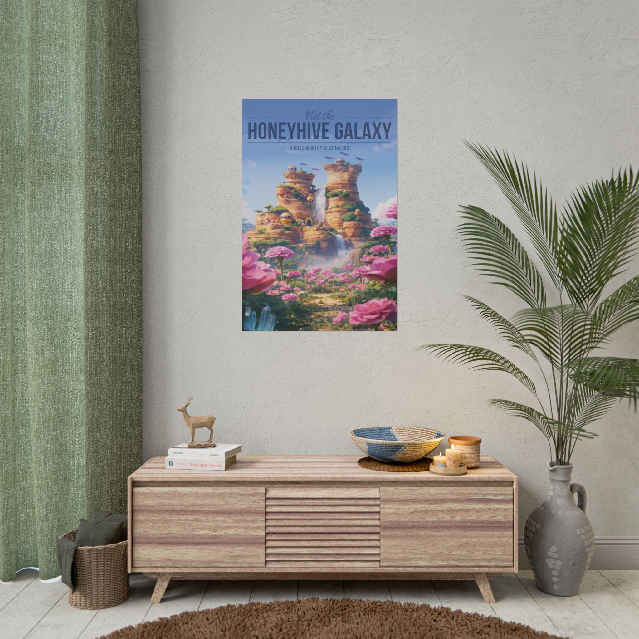 Honeyhive Galaxy Travel Poster
