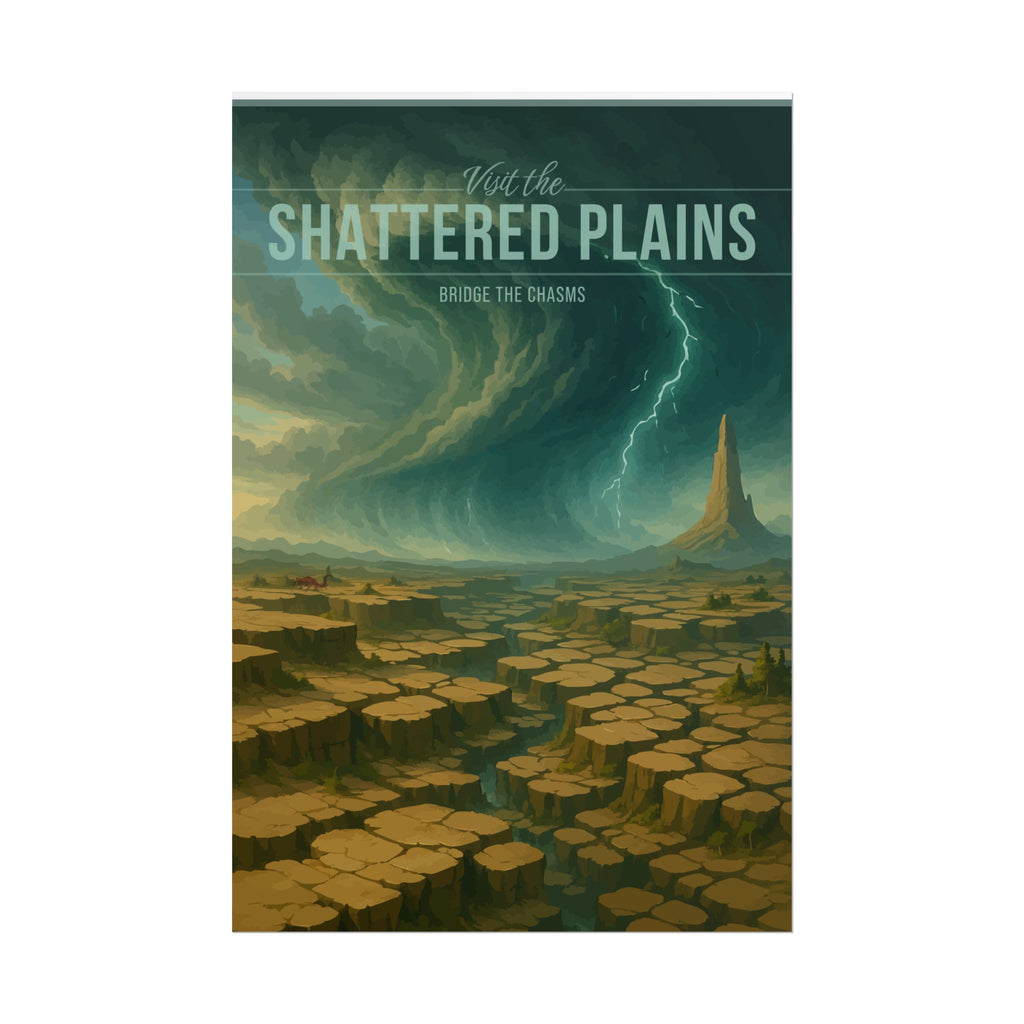 Shattered Plains Travel Poster