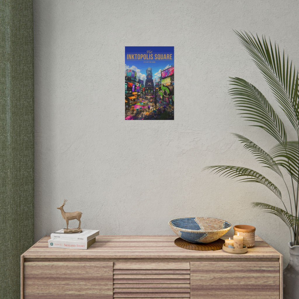 Inktopolis Square Travel Poster