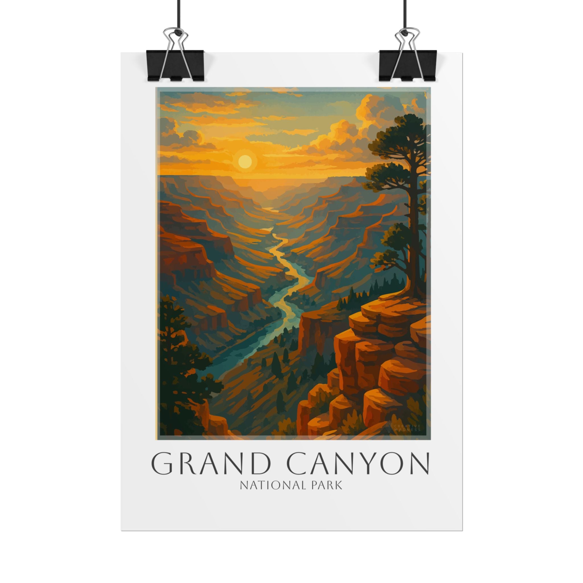 GRAND CANYON  * Travel Poster * National Park Wall Art