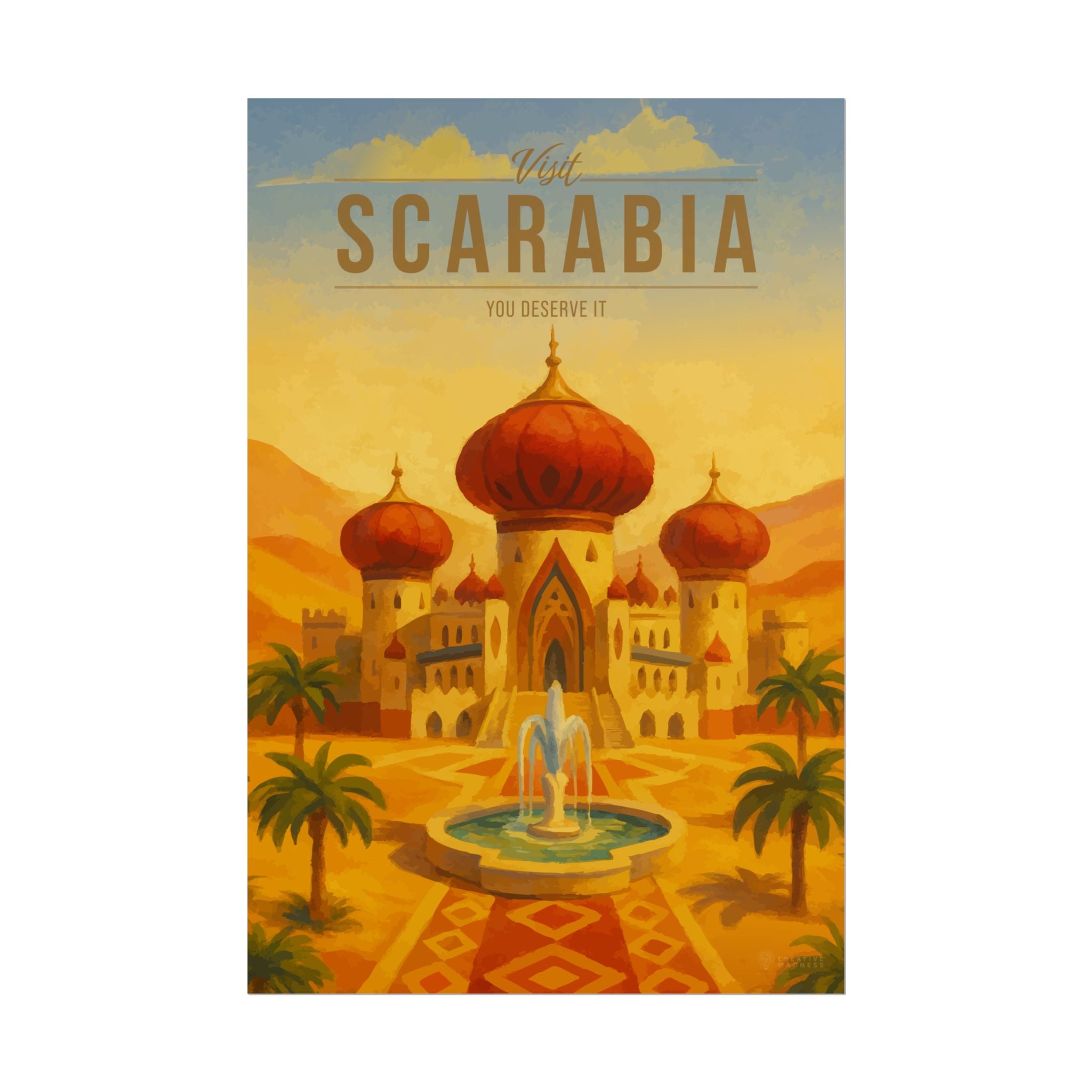 Scarabia Travel Poster