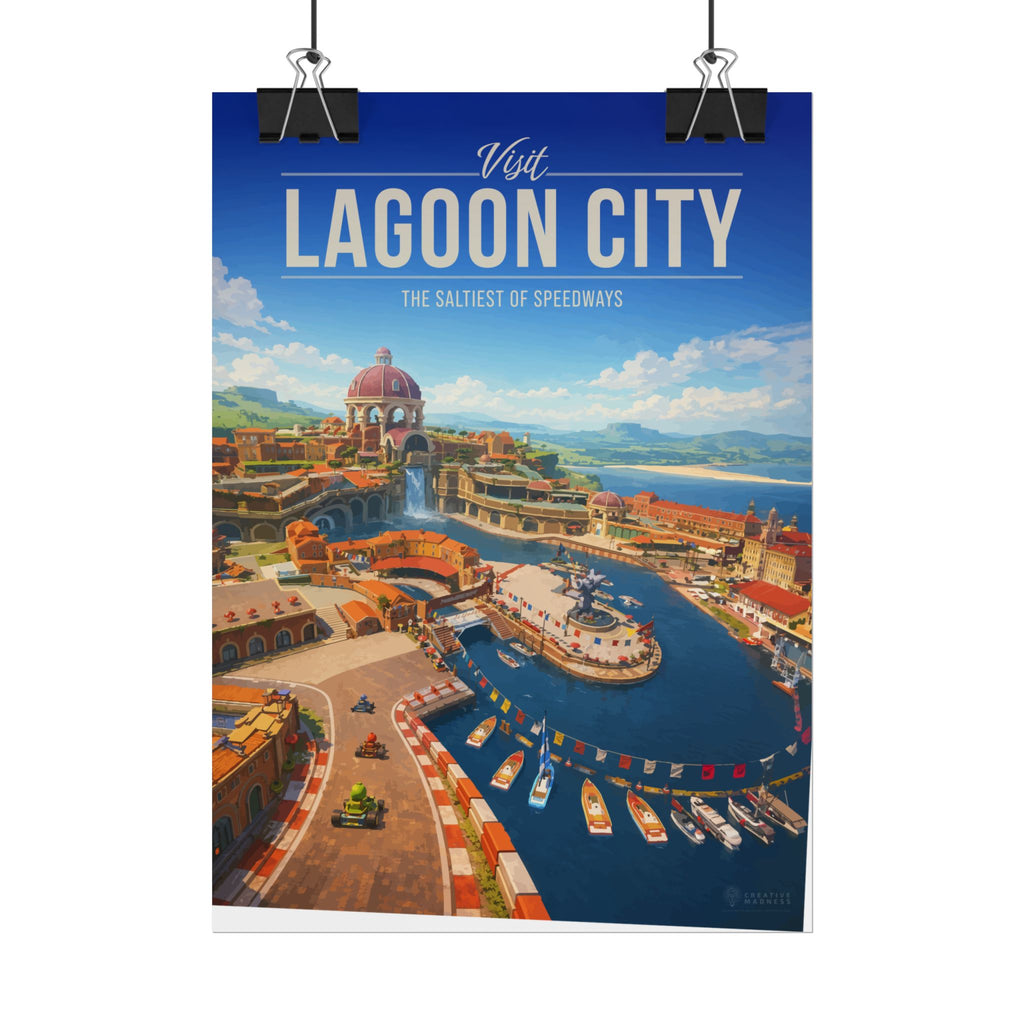 Lagoon City Travel Poster