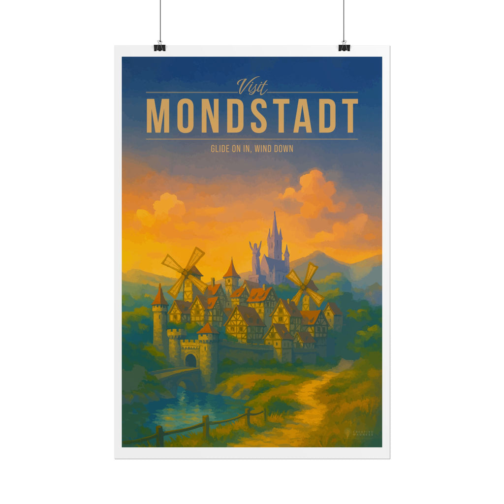 MONDSTADT * Travel Poster * Impactful Fantasy Wall Art