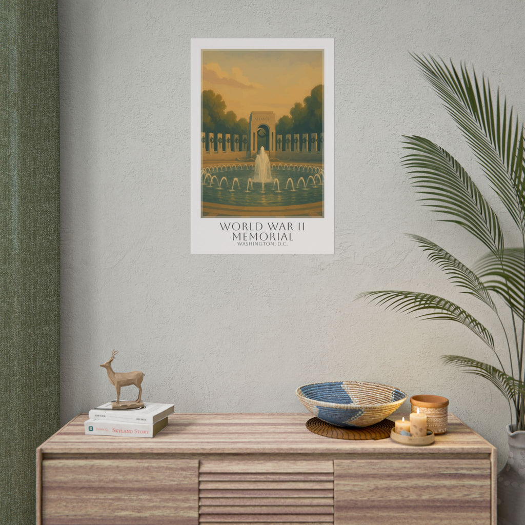 World War Ii Memorial Travel Poster