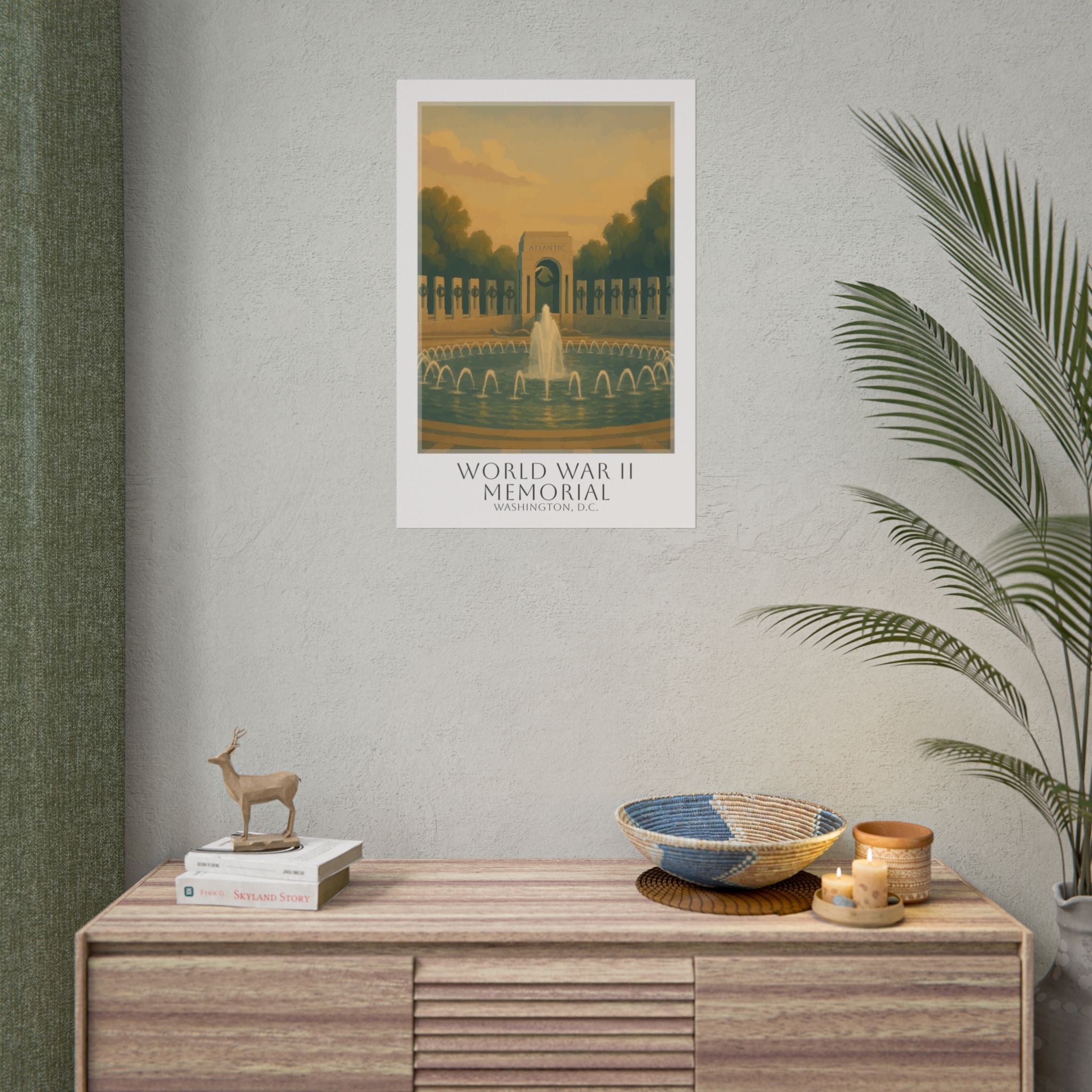 World War Ii Memorial Travel Poster