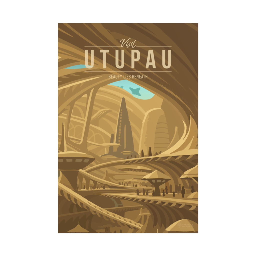 Utupau Travel Poster