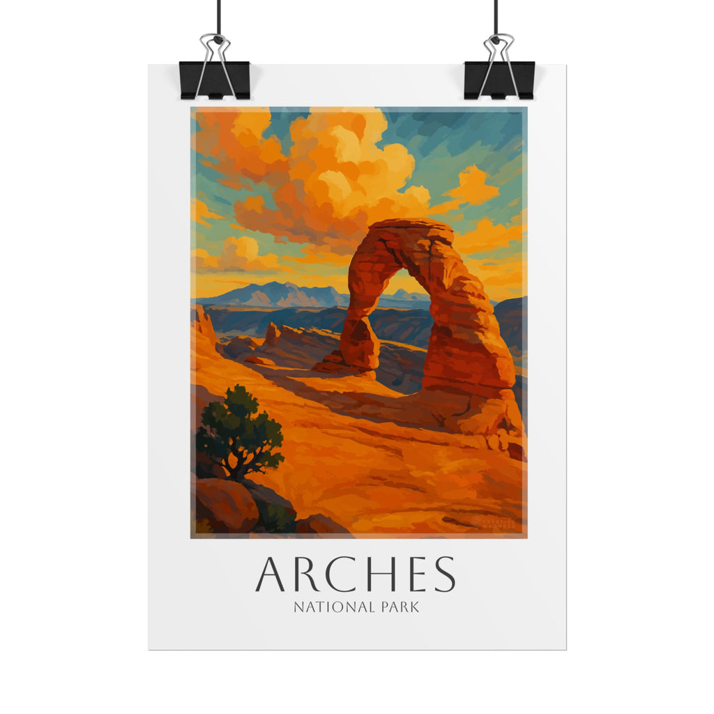 ARCHES * Travel Poster * National Park Wall Art