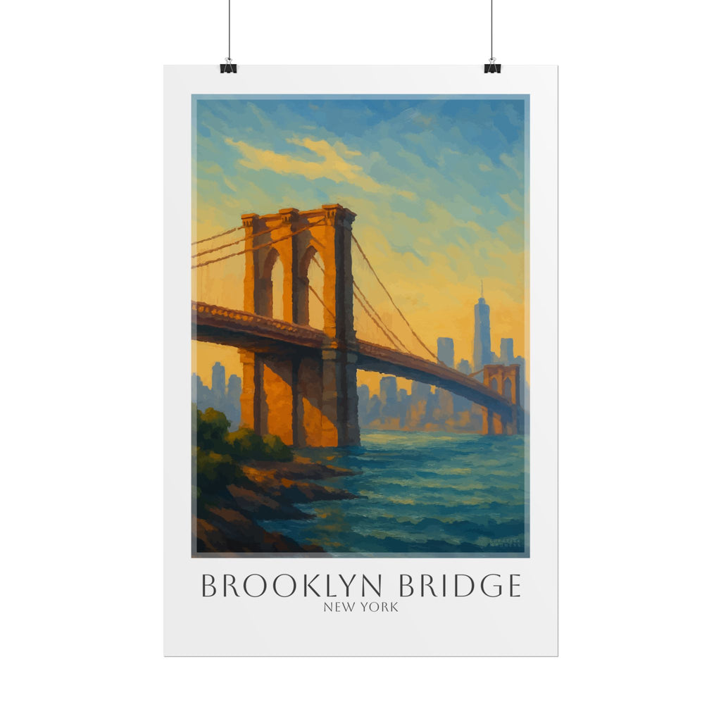 Brooklyn Bridge Travel Poster