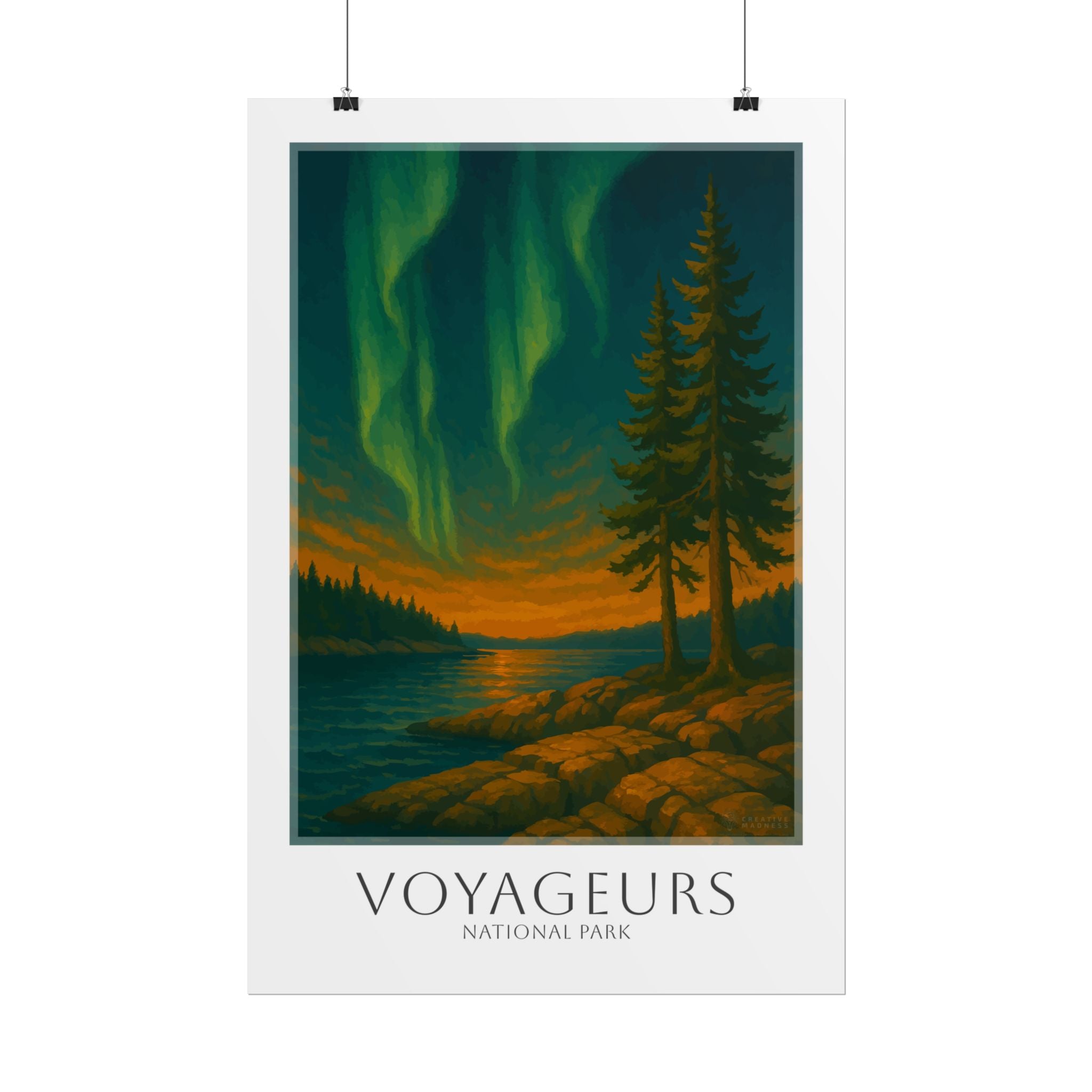 VOYAGEURS  * Travel Poster * National Park Wall Art