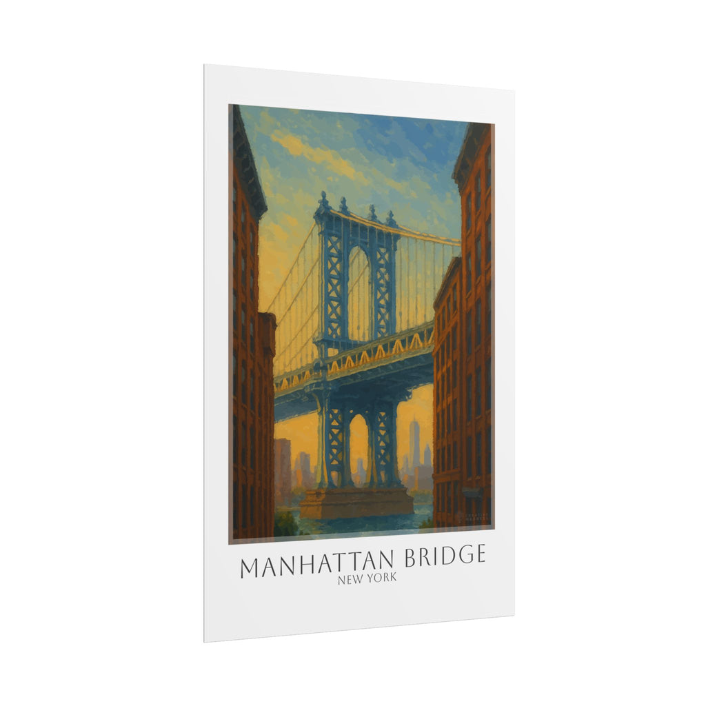 Manhattan Bridge Travel Poster