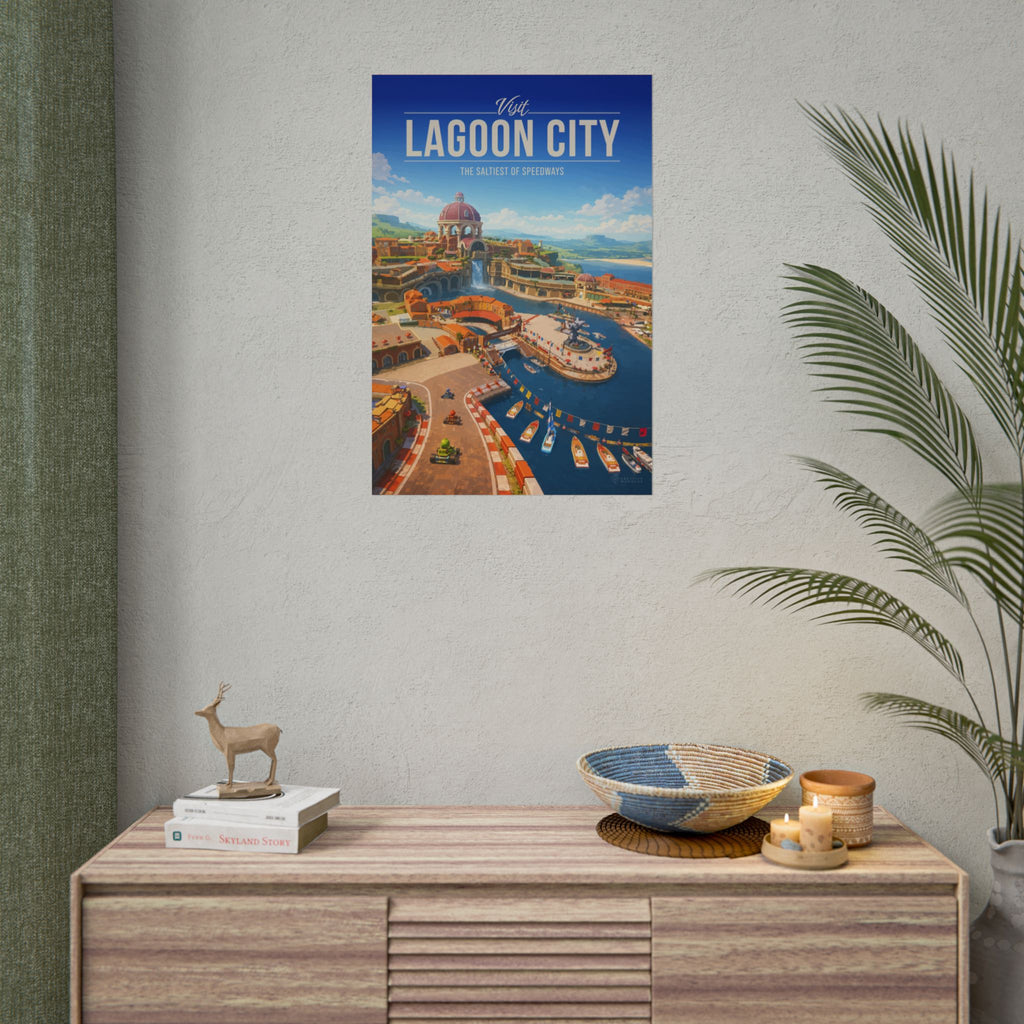 Lagoon City Travel Poster