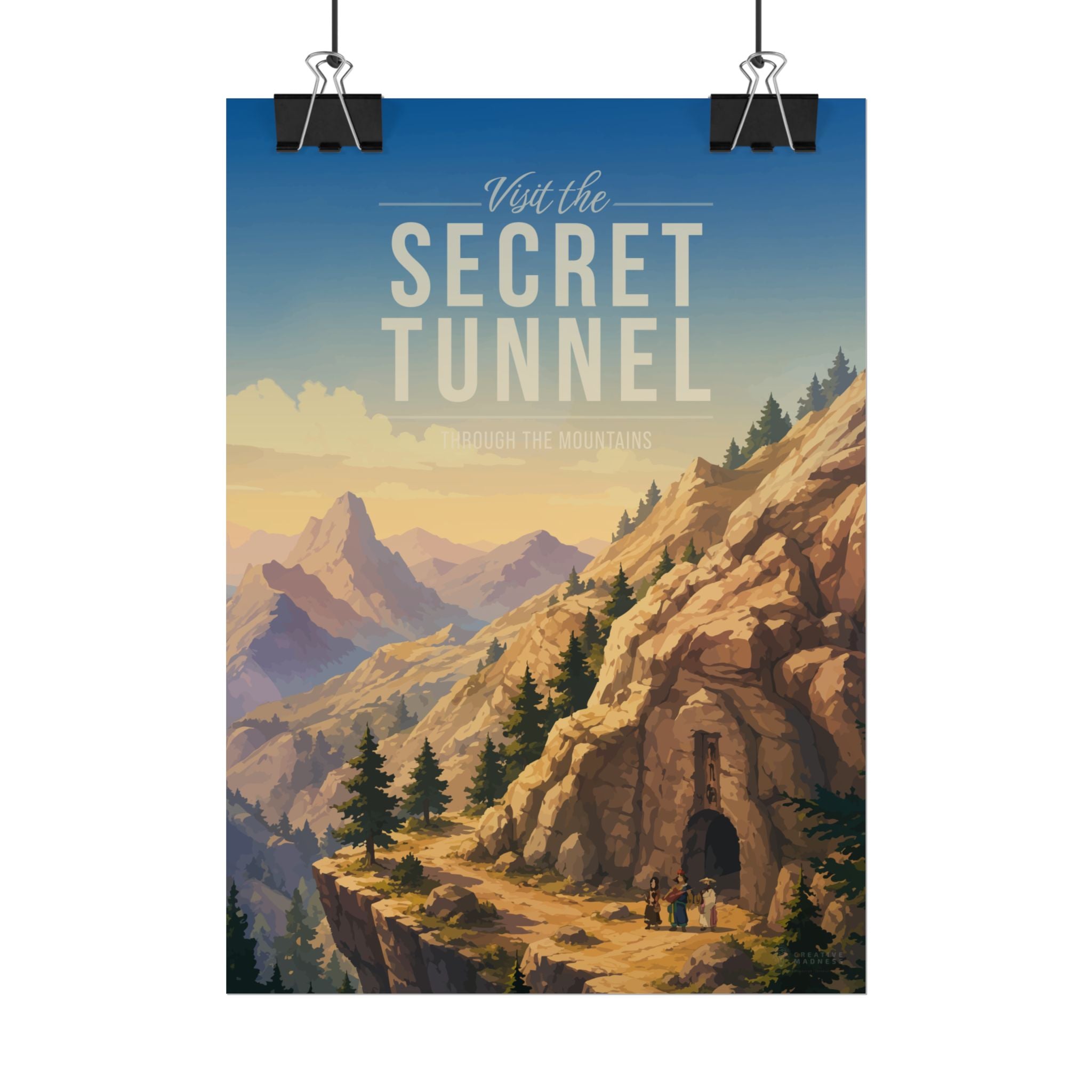 Secret-Tunnel Travel Poster
