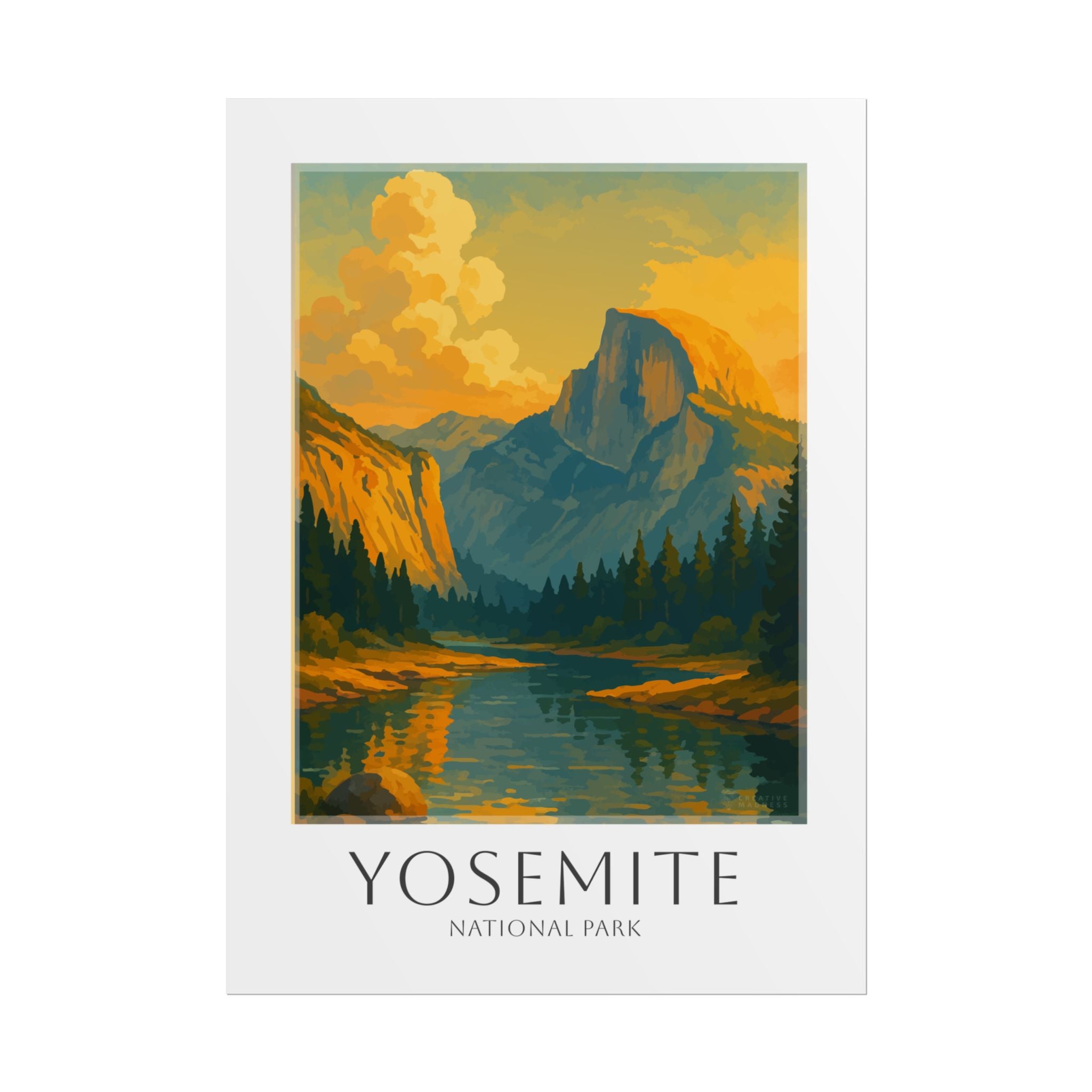 YOSEMITE * Travel Poster * National Park Wall Art