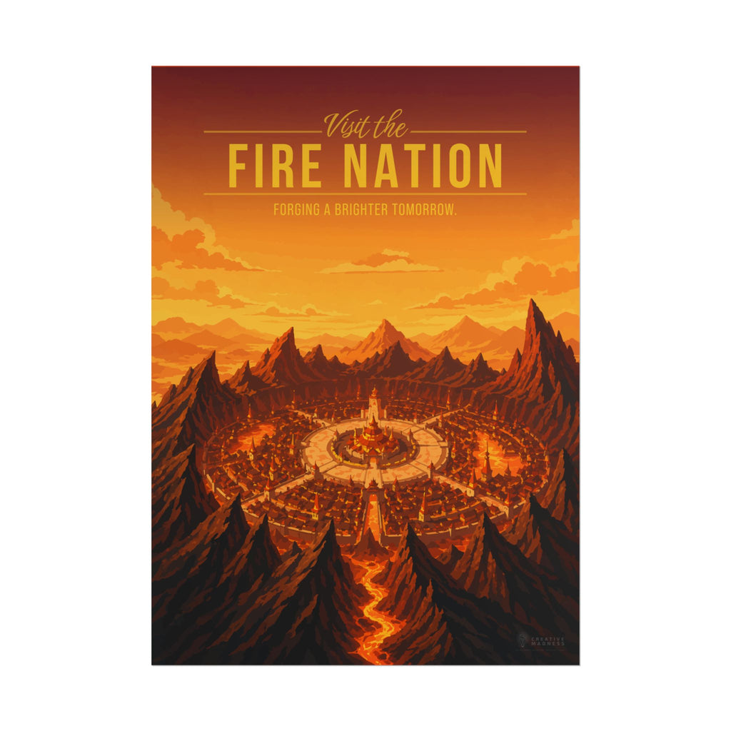 Fire Kingdom Travel Poster