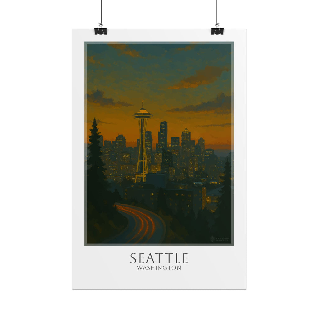 Seattle Travel Poster