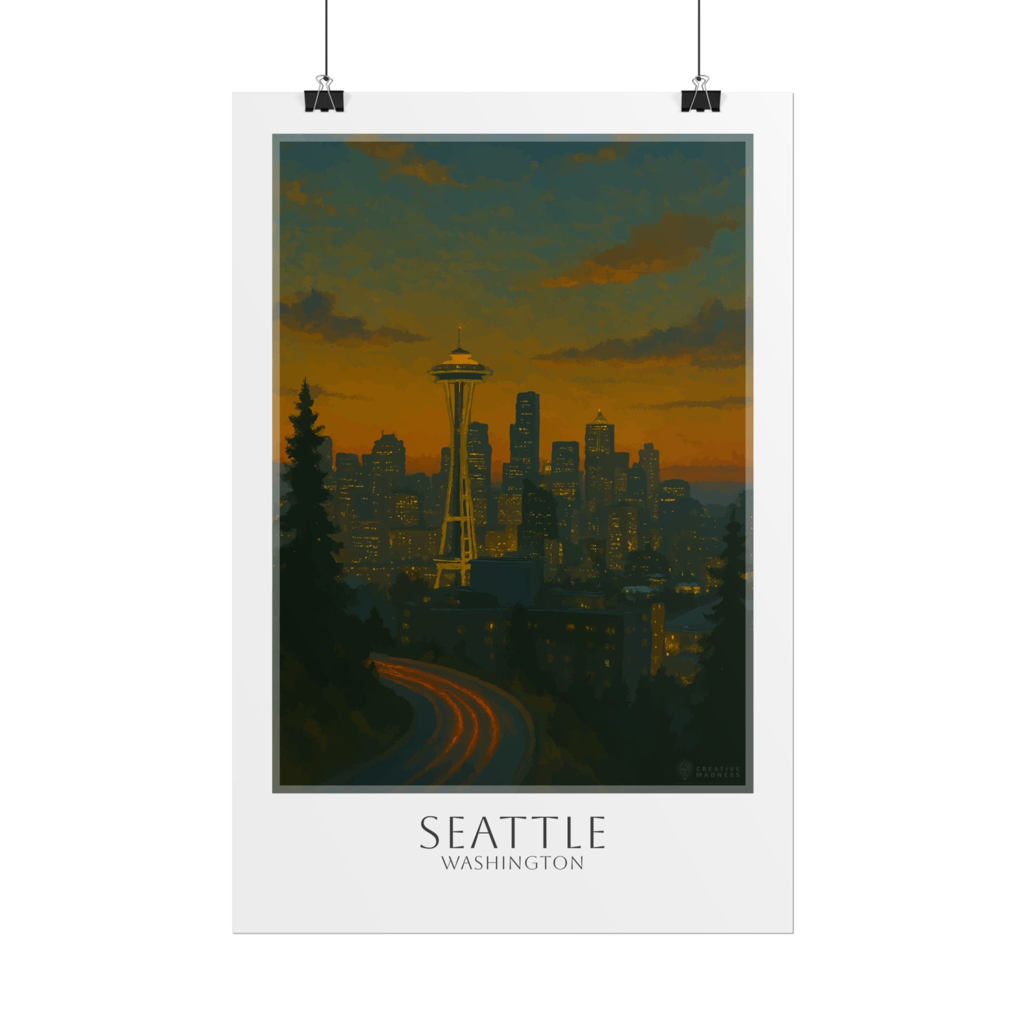 Seattle Travel Poster
