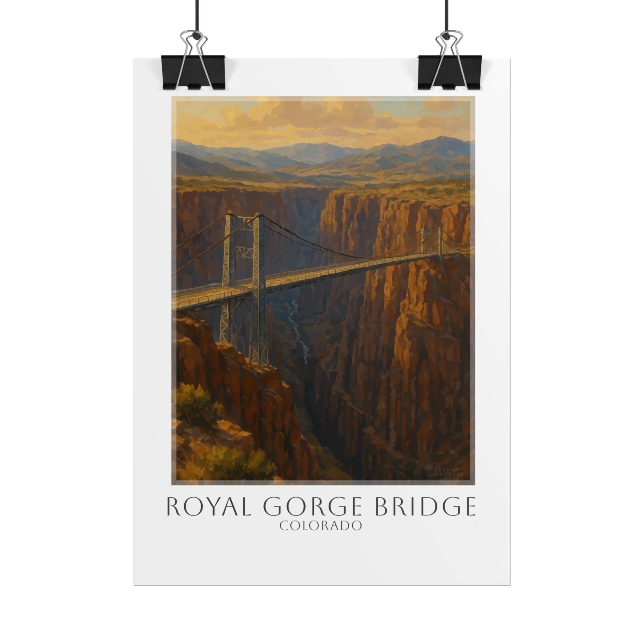 Royal Gorge Bridge Travel Poster