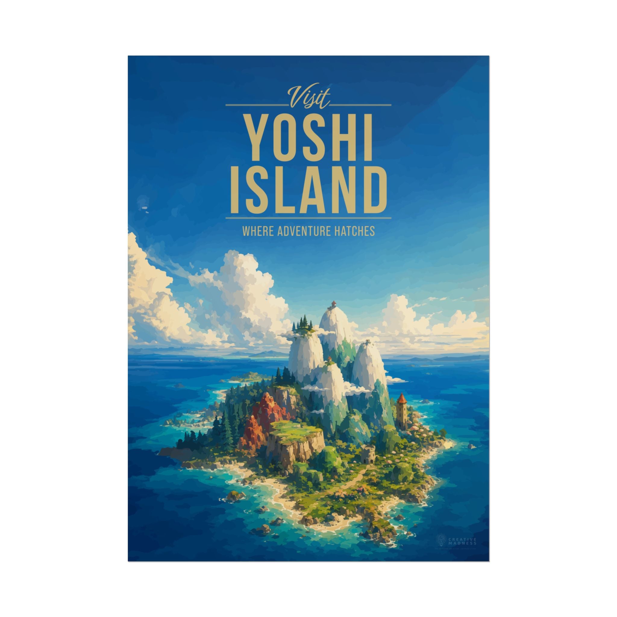 Yoshi Island Travel Poster