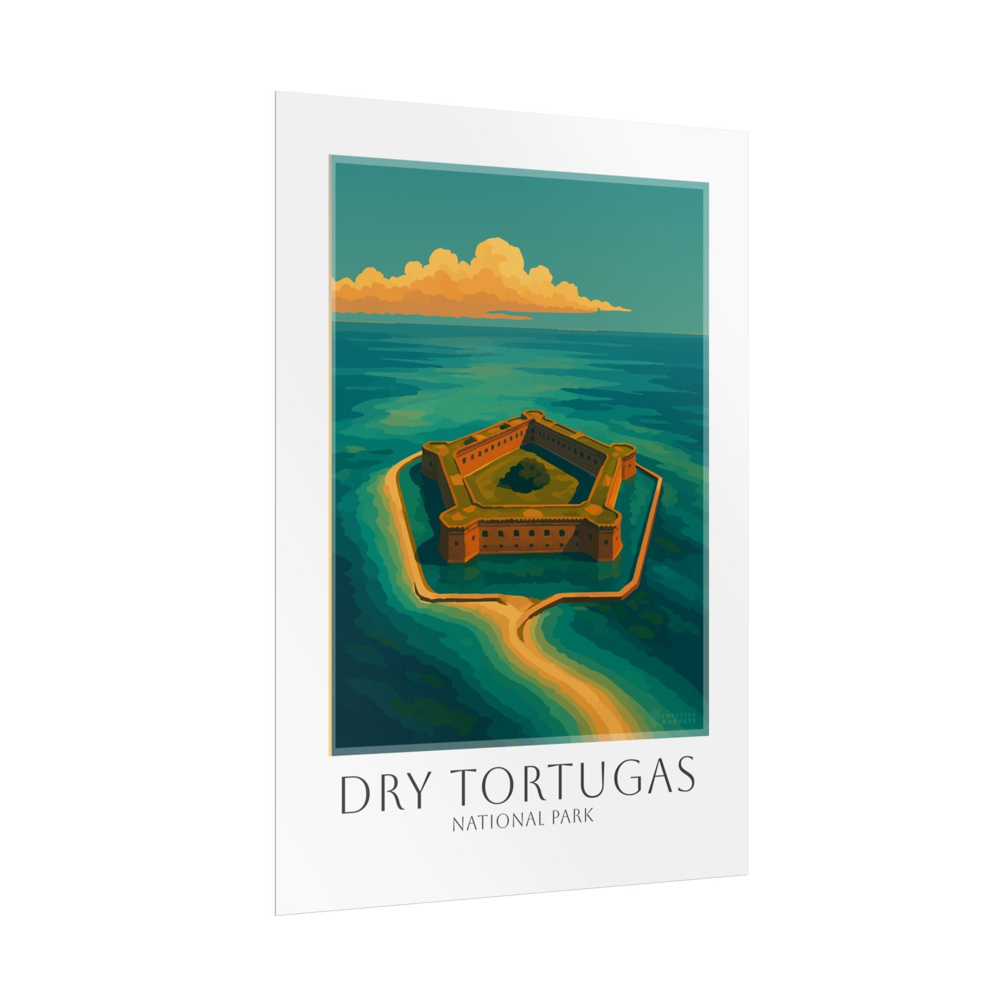 DRY TORTUGAS * Travel Poster * National Park Wall Art