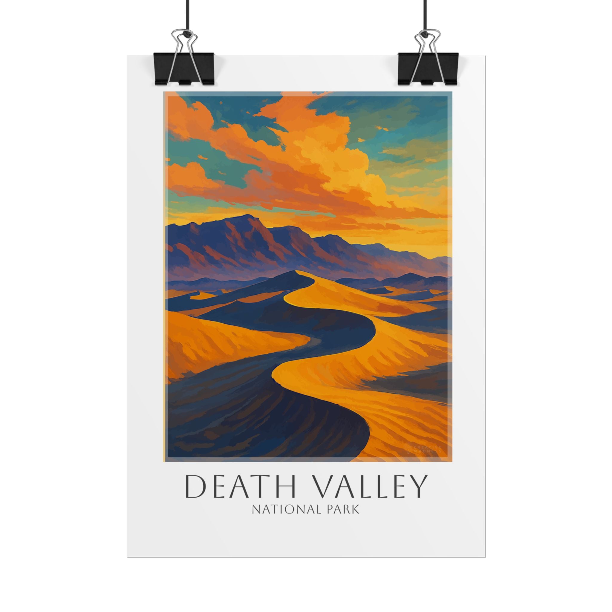 DEATH VALLEY * Travel Poster * National Park Wall Art
