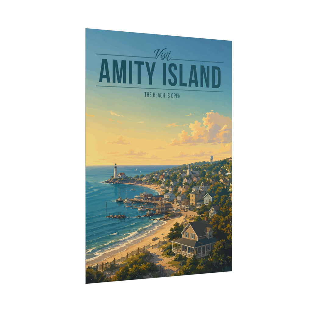 Amity Island Travel Poster