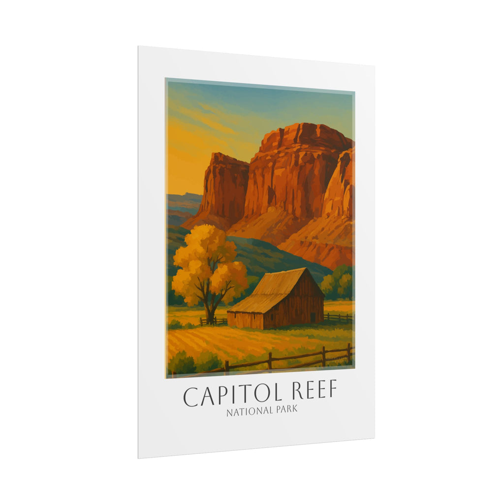 CAPITOL REEF * Travel Poster * National Park Wall Art