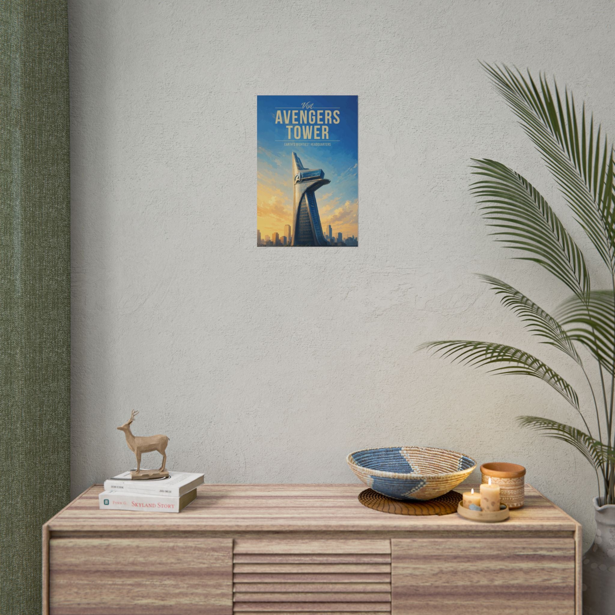 Avengers Tower Travel Poster