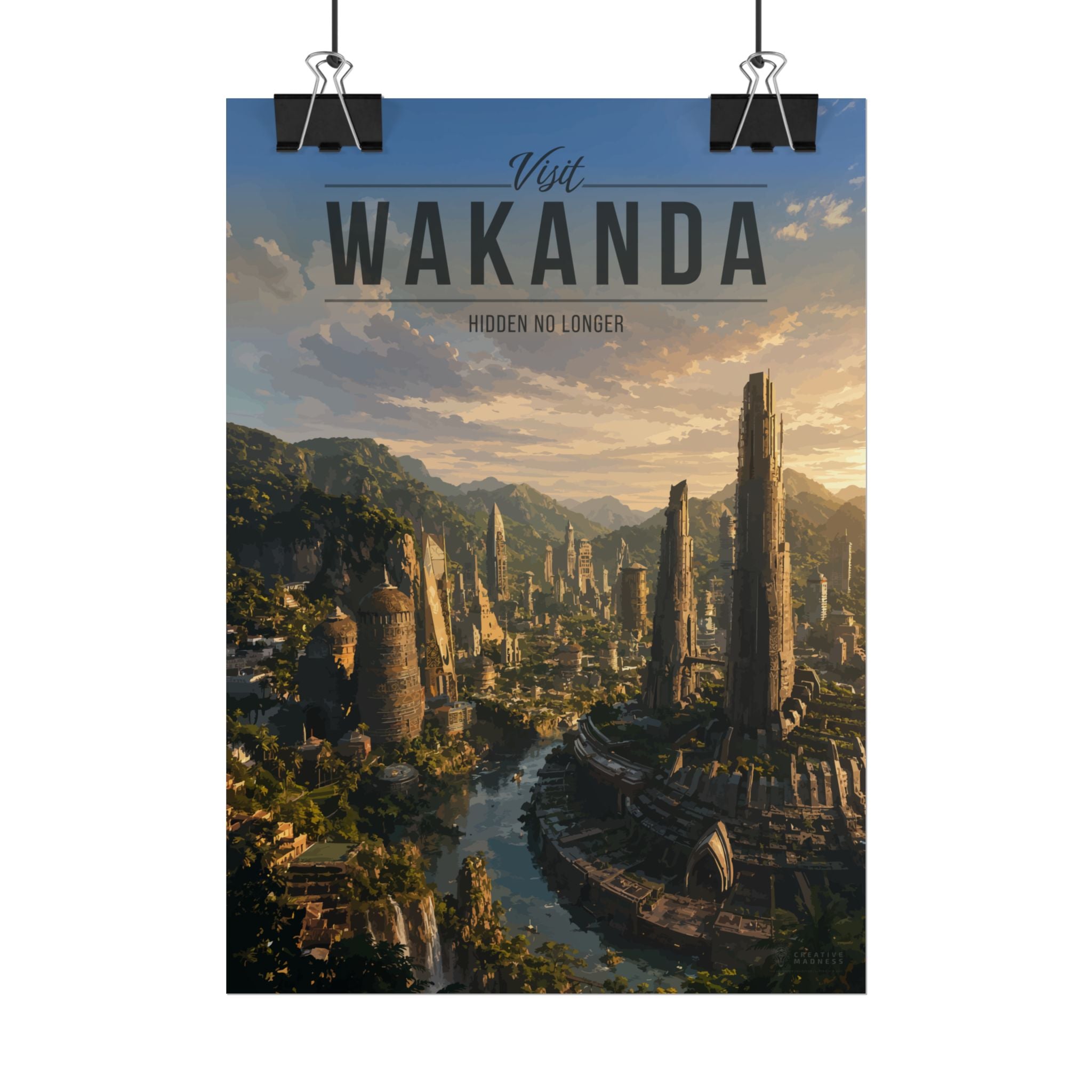 Wakanda Travel Poster