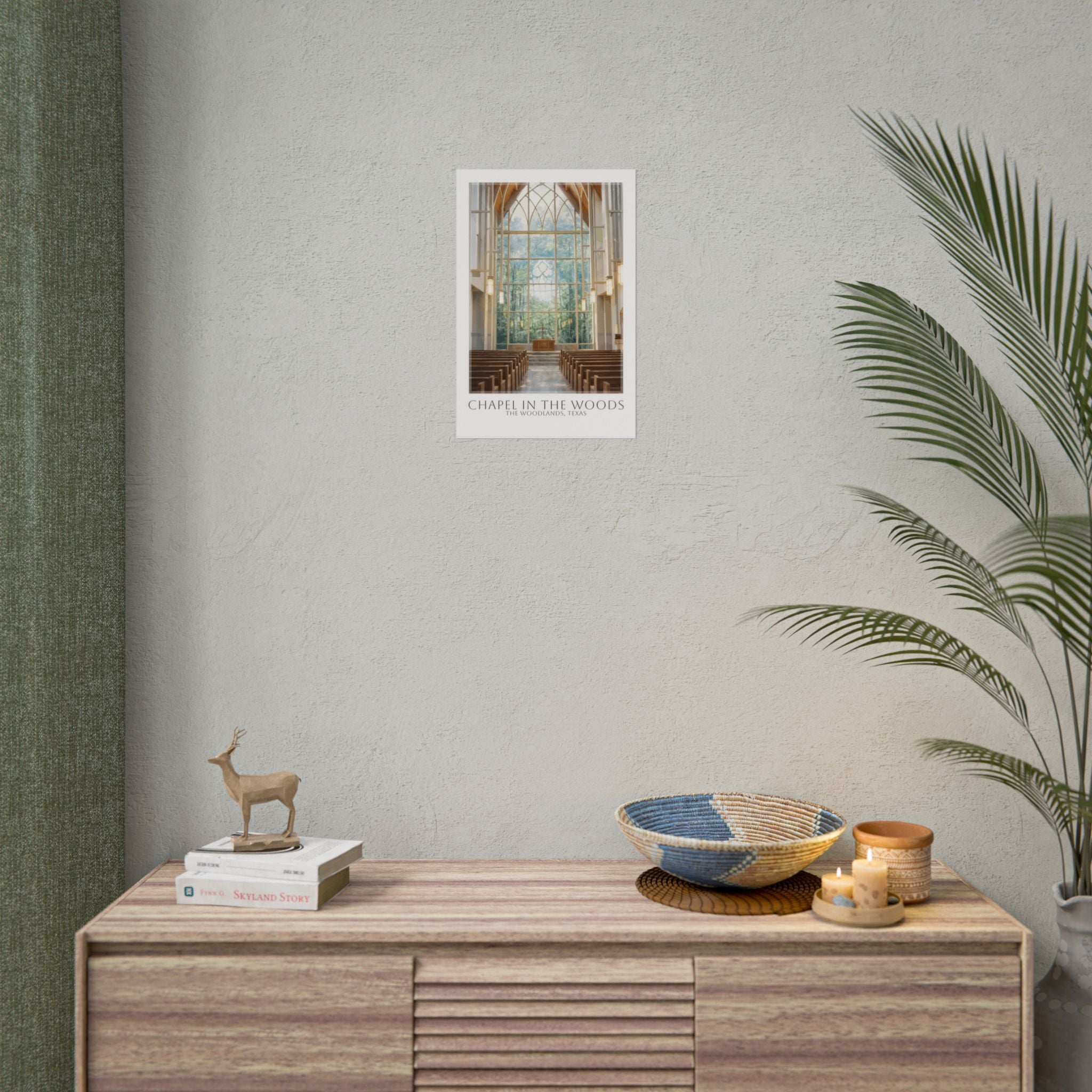 Chapel In The Woods Travel Poster
